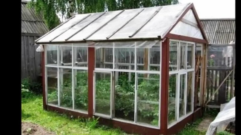Парник из оконных рам