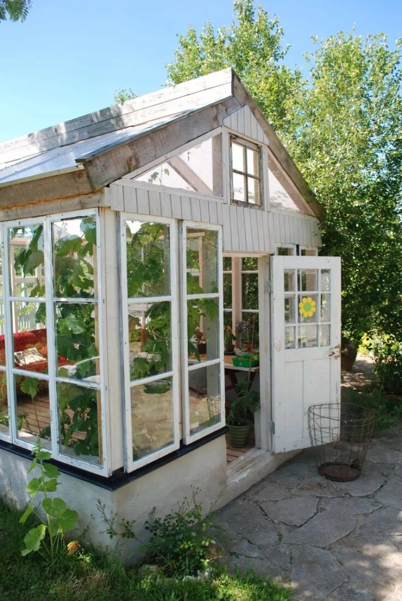 Теплица из старых оконных