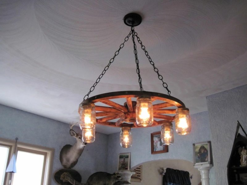 Люстра колесо