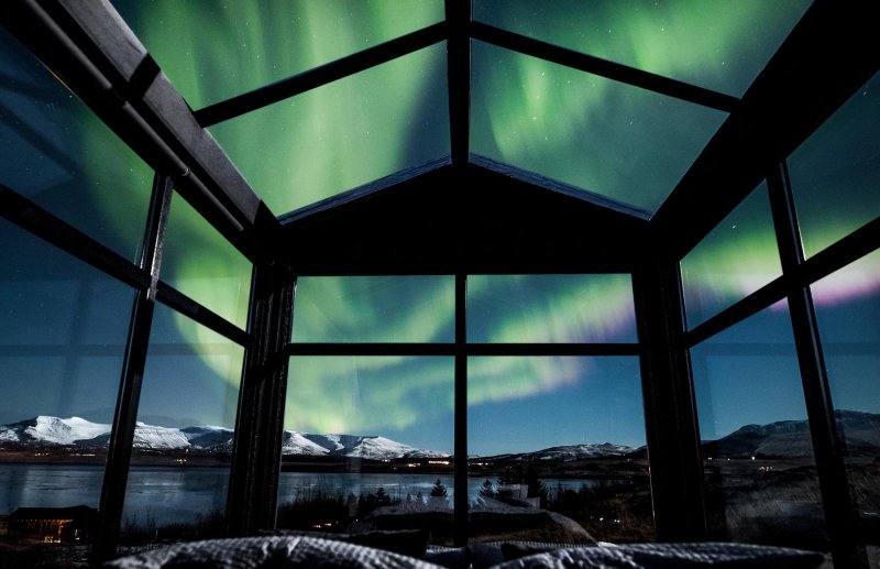 Aurora borealis northern light