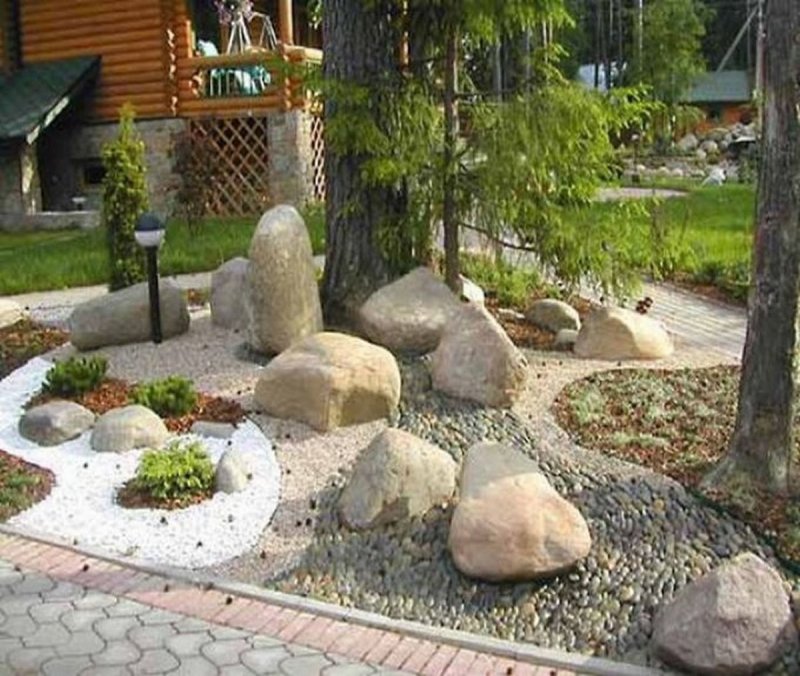 Ландшафтный дизайн с камнями