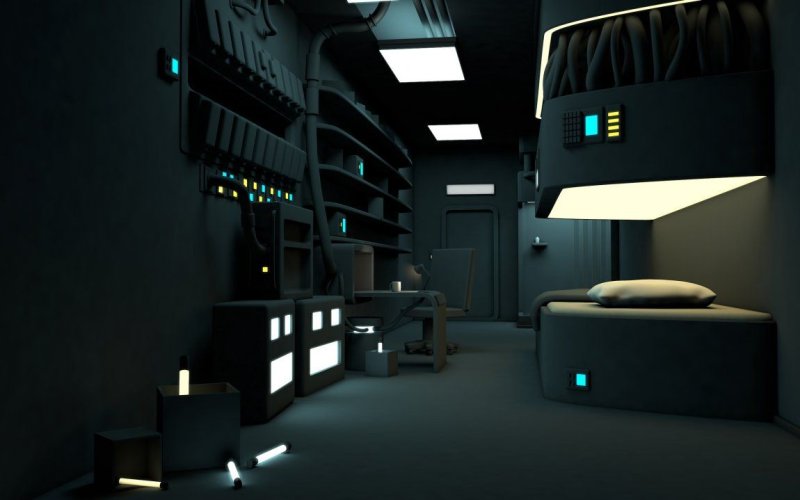 Sci fi интерьер