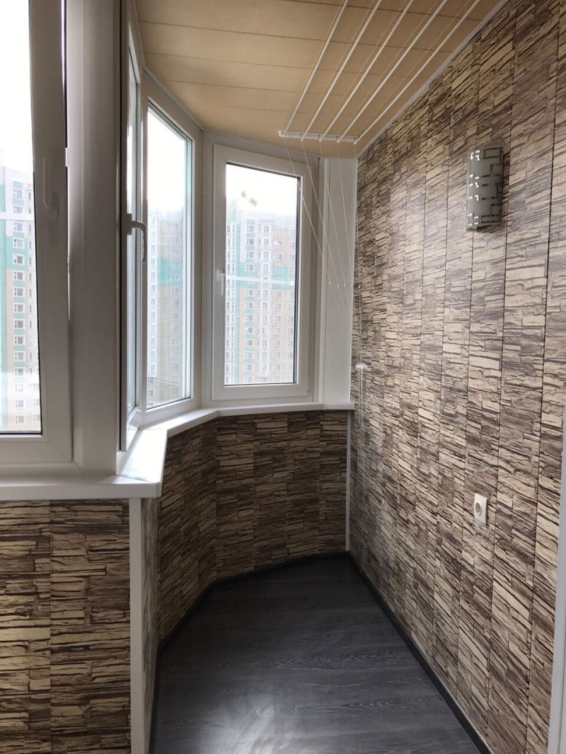 Панели для балкона под камень