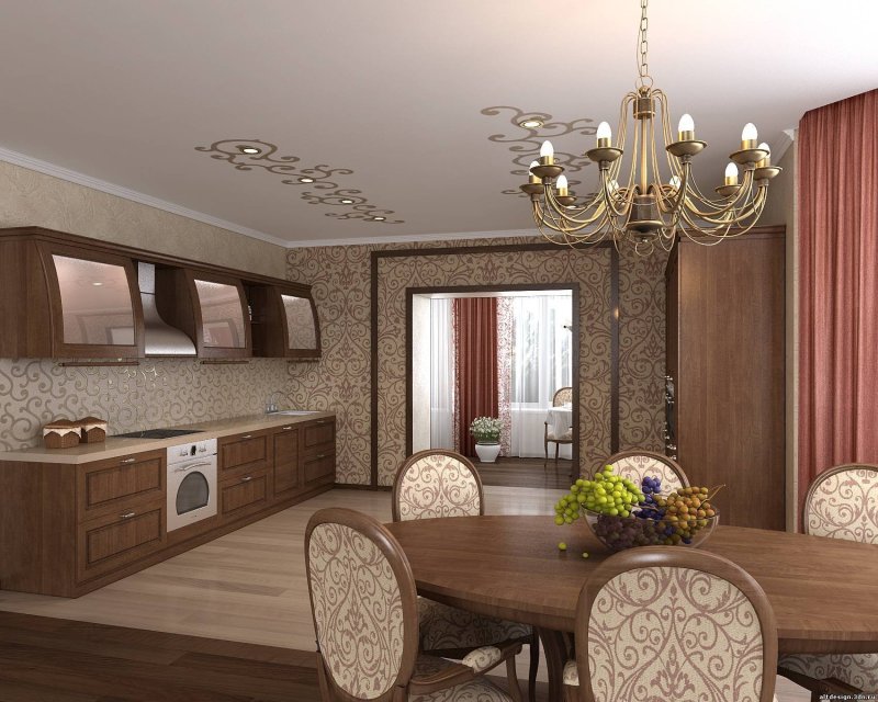 Кухни гостиная