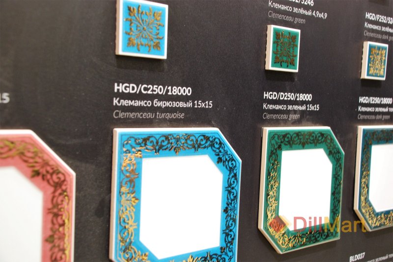 Декор kerama marazzi клемансо бирюзовый
