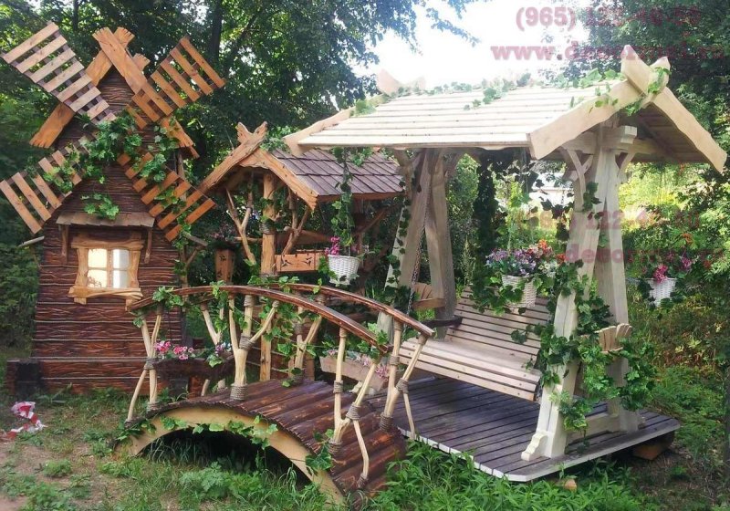 Деревянные изделия для дачи и сада